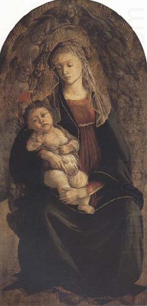 Madonna and Child in Glory with Cherubim, Sandro Botticelli